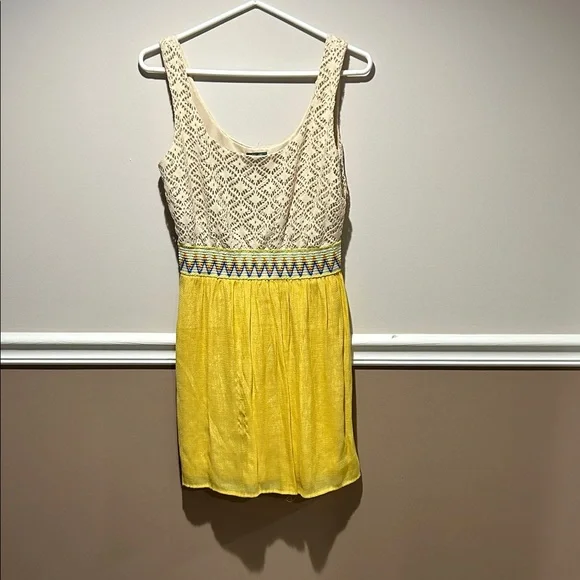 Lily Rose Dresses | Lily Rose Cream Crochet Dress | Color: Cream/Yellow | Size: S | Anetkanow7'S Closet